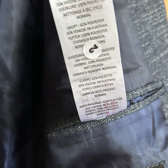 Boohoo Man Blazer Mens Sz 40 Blue Double Breasted Sport Coat Jacket - Picture 5 of 11